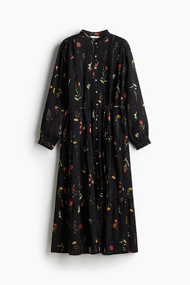 Oversized Crinkled Dress