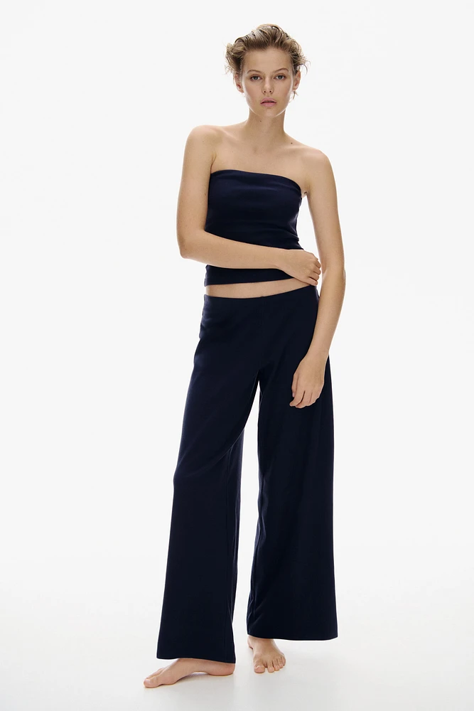 2-Piece Ribbed Top and Pants Set