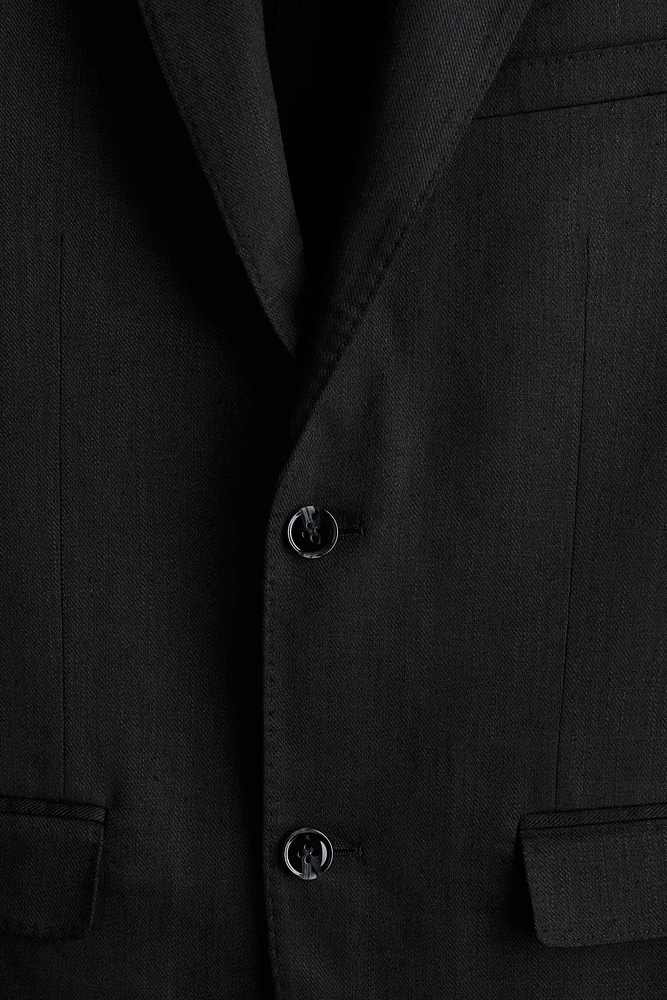 Regular-Fit Linen-Blend Jacket