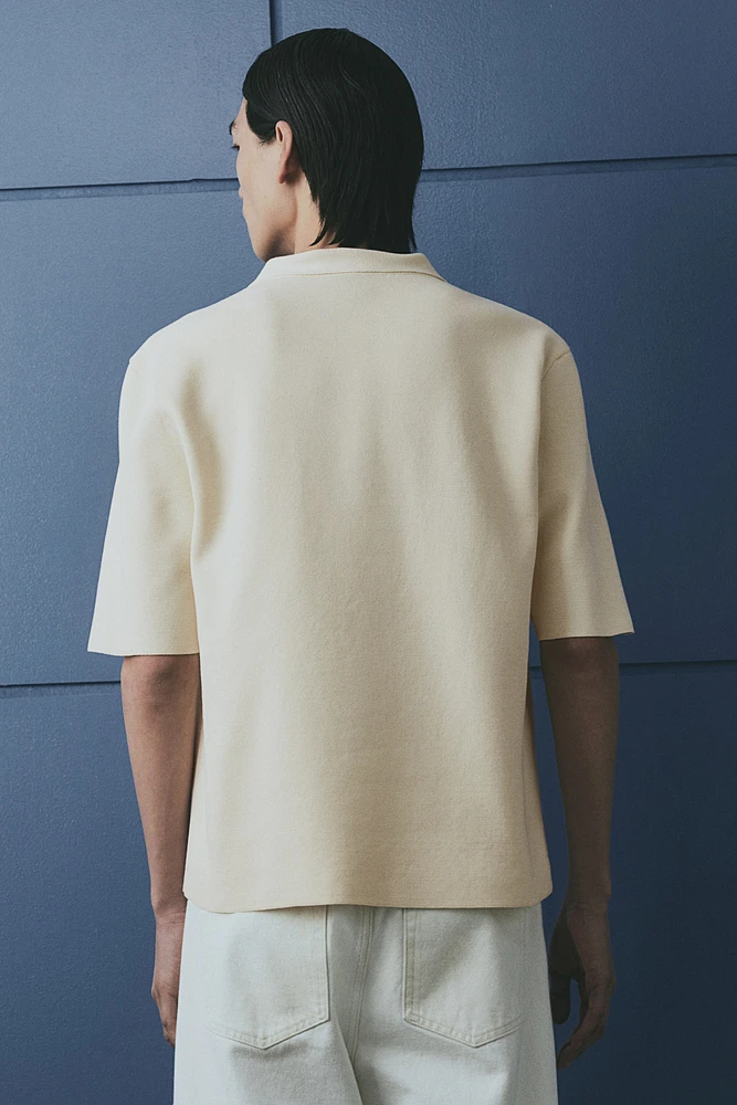 Regular-Fit V-Neck Polo Shirt