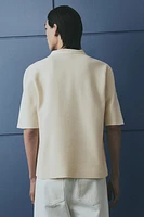 Regular-Fit V-Neck Polo Shirt
