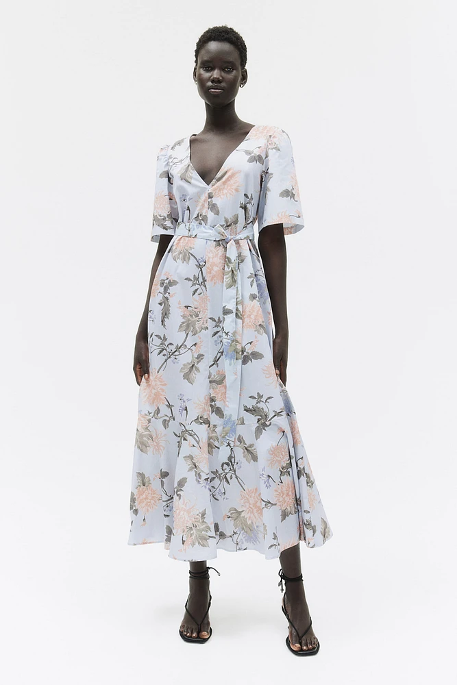 Tie-Belt Dress