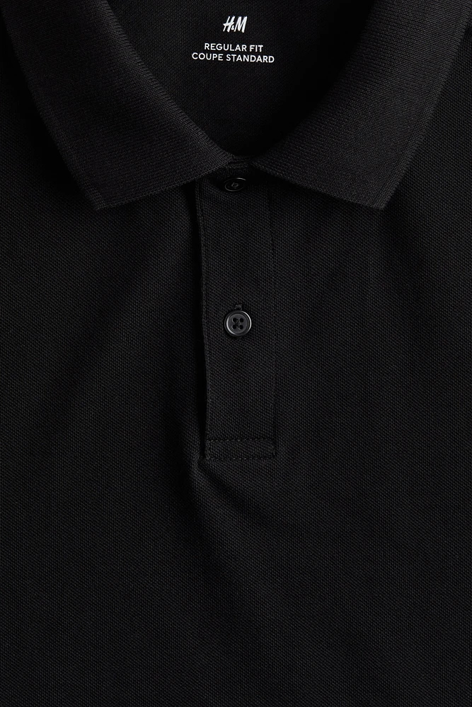 Regular Fit Piqué Polo Shirt