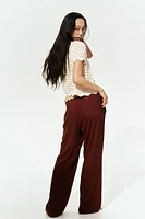 Straight-Leg Drawstring Pants