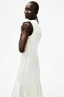 V-Neck Satin Dress