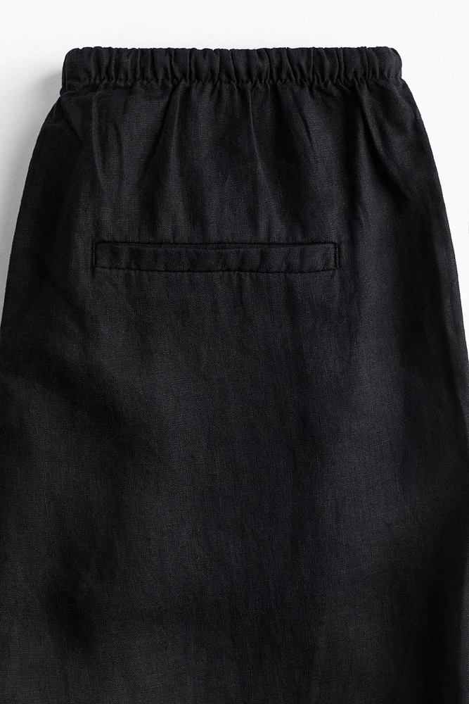 Linen Drawstring Pants