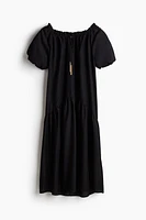 Drawstring-Detail Dress