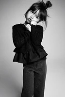 Bouclé-Knit Cardigan