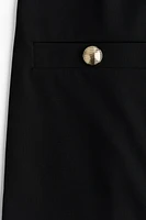 Button-detail Mini Dress
