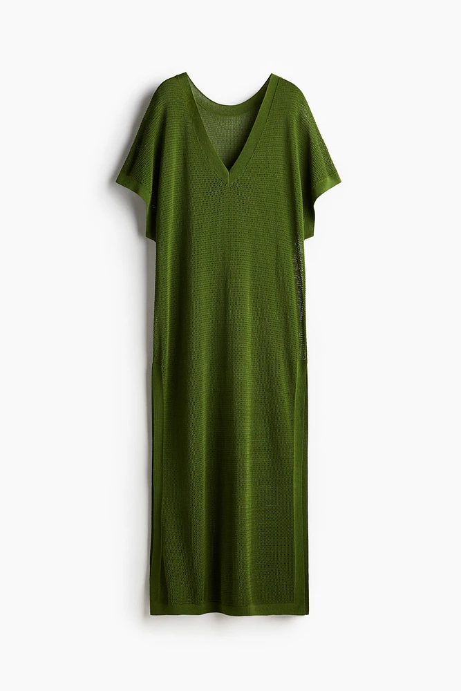 Pointelle-Knit Beach Dress