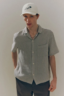 Regular-Fit Textured Resort Shirt