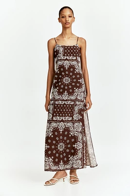 Tie-Detail Maxi Dress