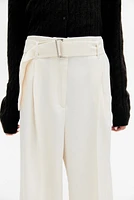Wide Pants with Belt