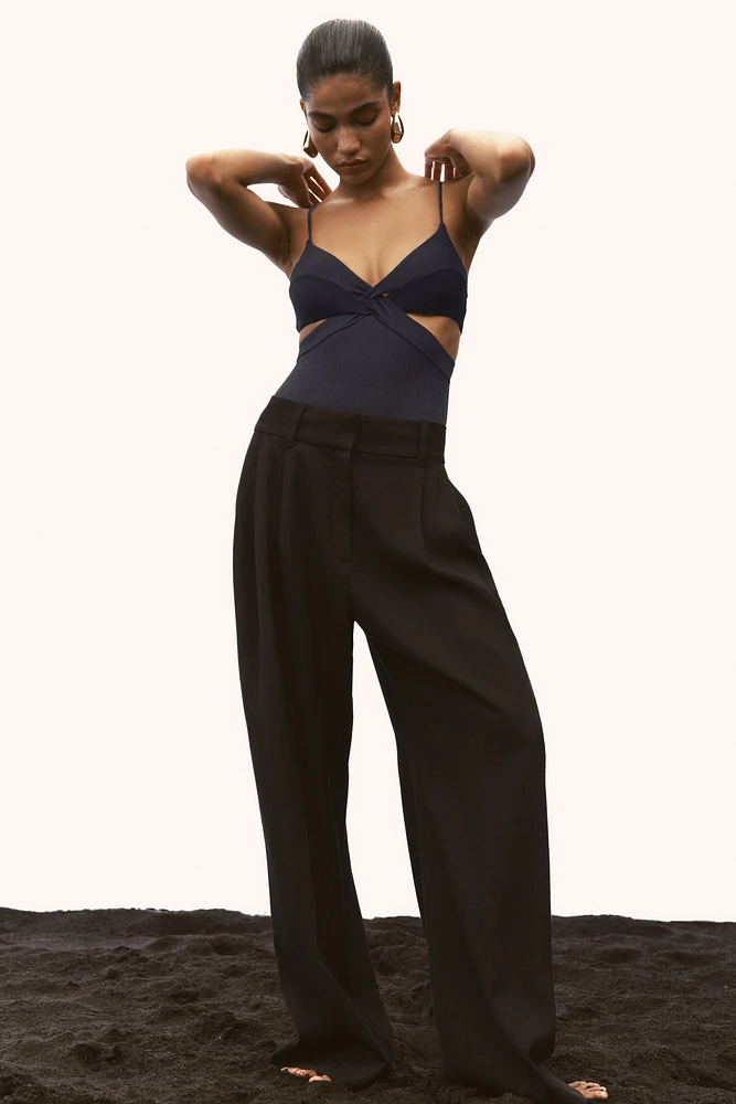 Padded-Cup Cutout Swimsuit