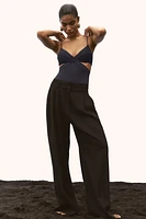 Padded-Cup Cutout Swimsuit
