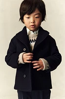 Cashmere-Blend Pea Coat