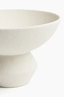 Stoneware Pedestal Bowl