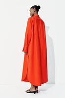 Robe chemisier grande taille en coton