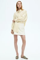 Coated Mini Skirt