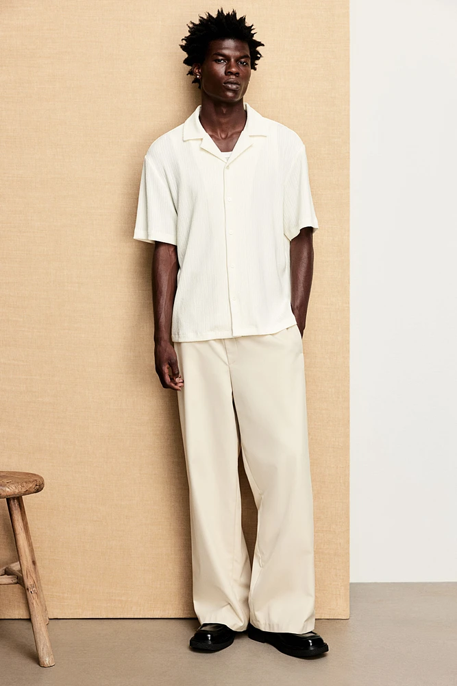 Regular Fit Crinkled Resort Shirt