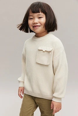 Flap-Pocket Sweater