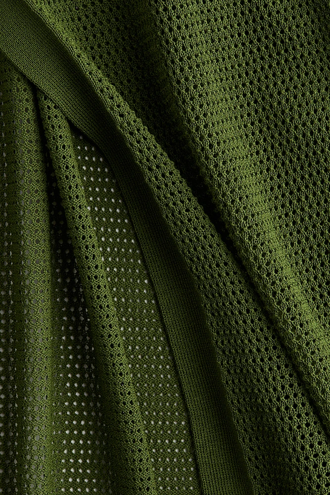 Pointelle-Knit Beach Dress