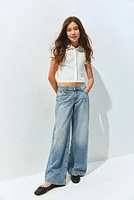 Wide-Leg Low Jeans