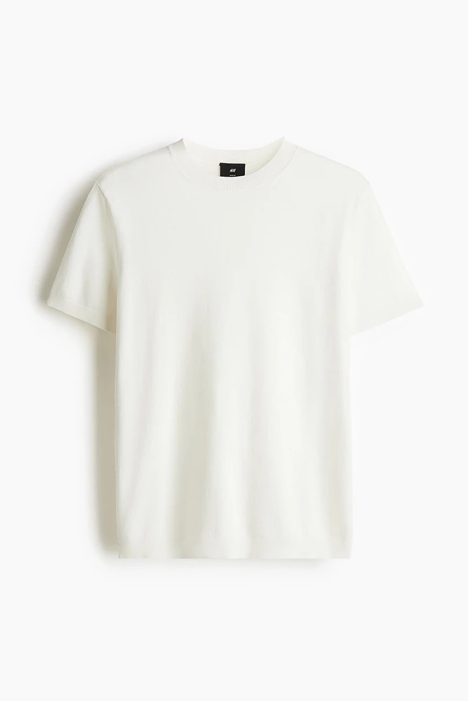 Slim-Fit Fine-Knit T-Shirt