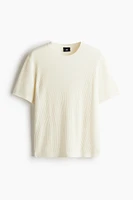 Regular Fit Rib-Knit T-shirt
