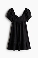 Puff-Sleeved Dress