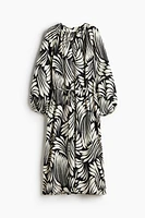 Balloon-sleeved Dress