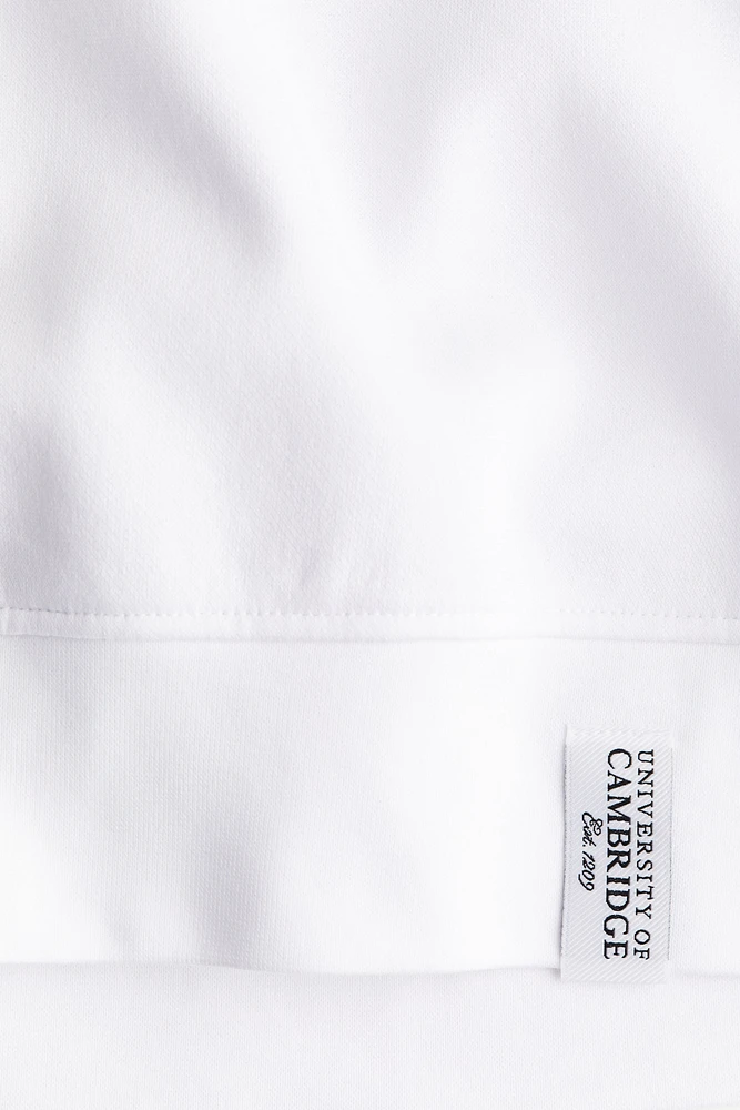 Rugby Shirt with Embroidered Motif