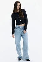 Cable-Knit-Look Cardigan