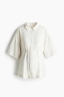 MAMA Before & After Tie-Belt Shirt