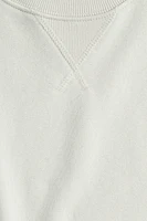 Oversized Short-Sleeved Sweatshirt