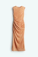 Draped Mesh Dress
