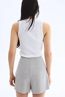 Linen-Blend Skort