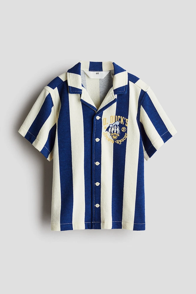 Embroidery-Detail Resort Shirt