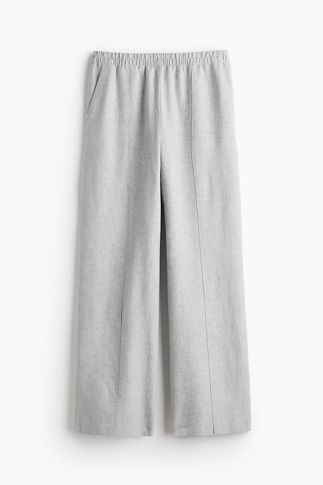 Pantalon en lin mélangé