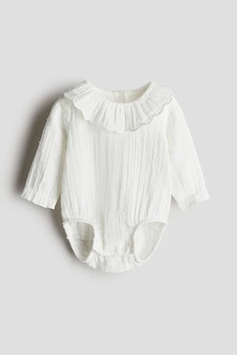 Barboteuse en mousseline de coton