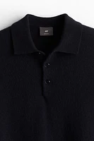 Regular Fit Wool Polo Sweater