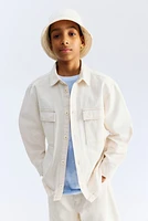 Loose-Fit Twill Overshirt