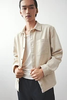 Regular-Fit Cotton Twill Overshirt