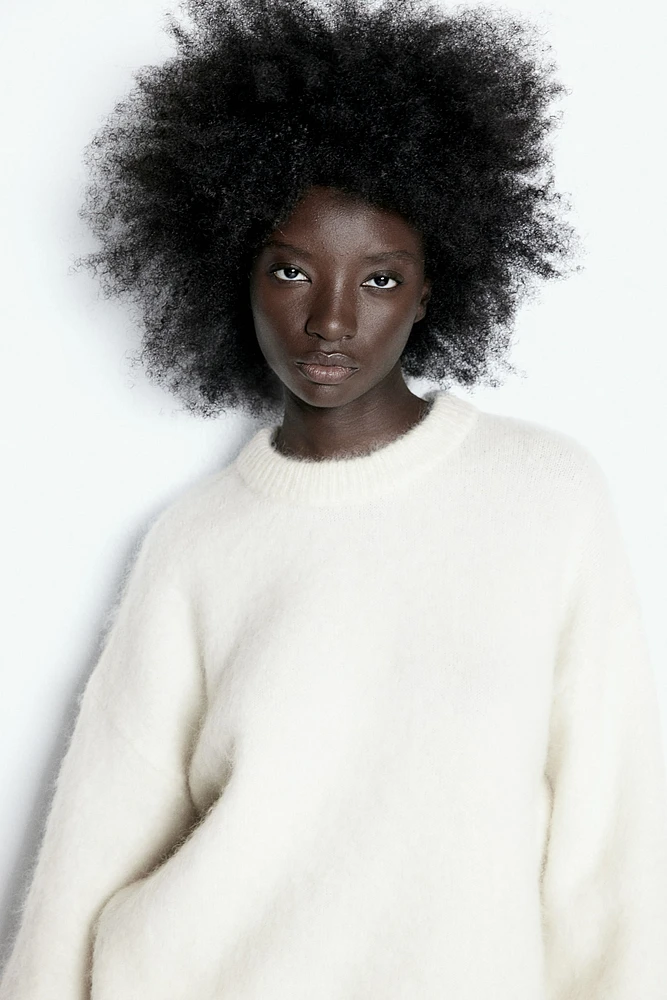Oversized Mohair-Blend Sweater