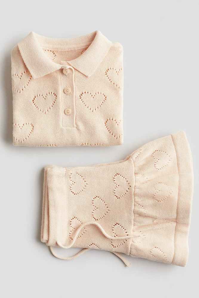 Ensemble 2 pièces en tricot de fantaisie