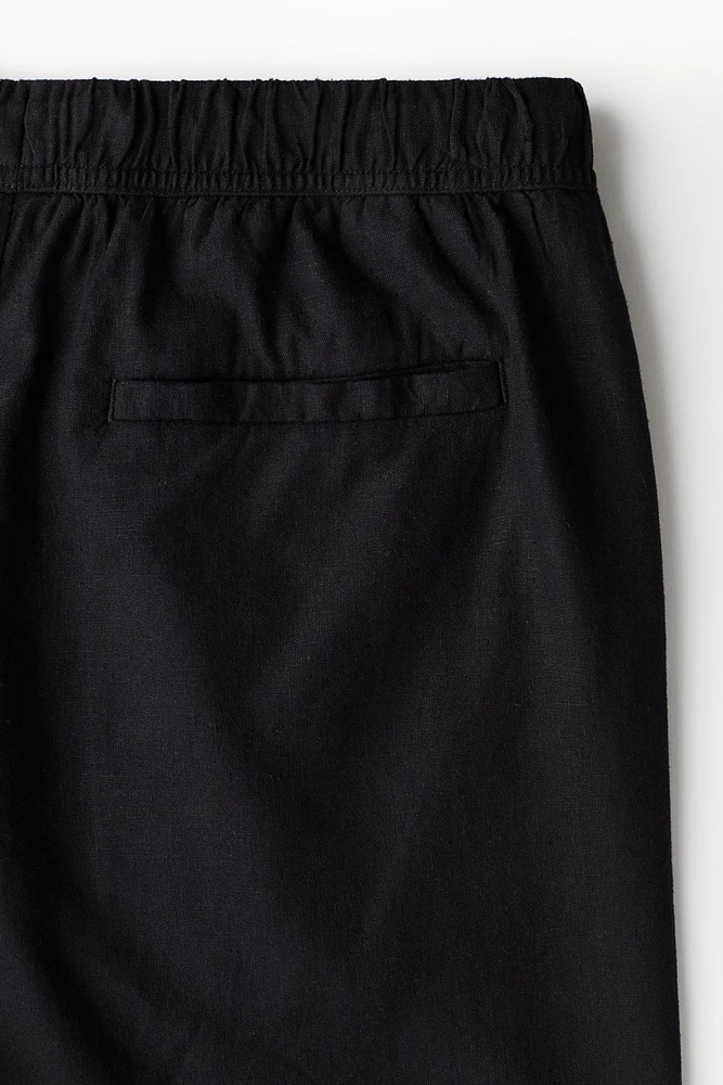 Relaxed-Fit Linen-Blend Shorts