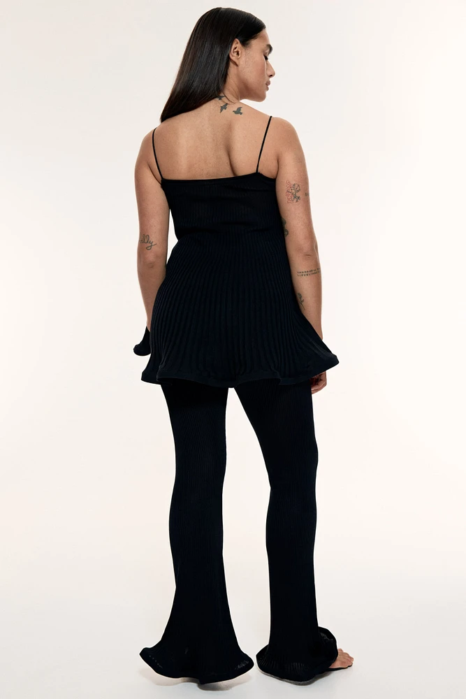 Silk-Blend Strappy Top