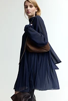 Pleated Chiffon Dress