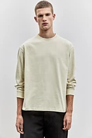 Loose-Fit Long-Sleeved Jersey Shirt