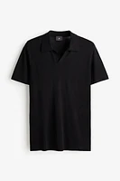 Slim Fit Glittery Polo Shirt